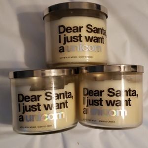 3 triple wick candles